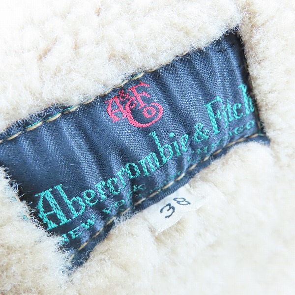 実際に弊社で買取させて頂いたAbercrombie＆Fitch/アバクロンビー＆フィッチ/アバクロ 黒タグ ヴィンテージ ムートン コート/38の画像 2枚目