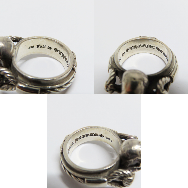 実際に弊社で買取させて頂いたCHROME HEARTS/クロムハーツ FOTI HARRIS CABLE RING/フォティ ハリス ケーブルリング 16.5号の画像 6枚目