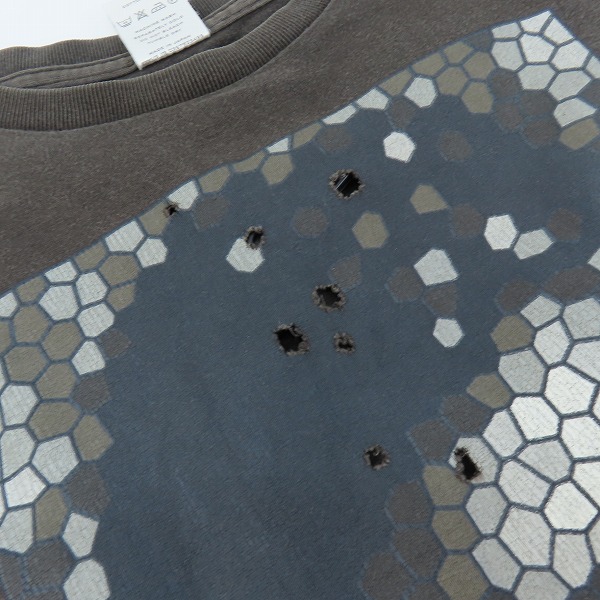 実際に弊社で買取させて頂いたNUMBER (N)INE/ナンバーナイン タイム期  穴空き加工 モザイク Ｔシャツ/1の画像 8枚目
