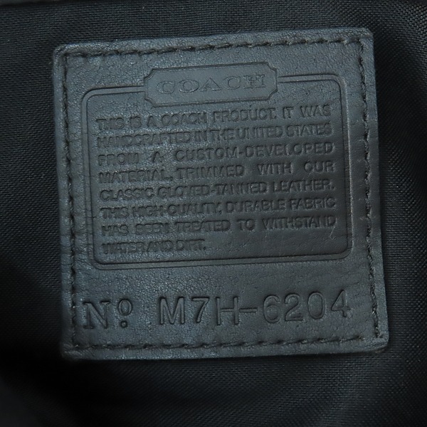 実際に弊社で買取させて頂いたCOACH コーチ ショルダーバッグ ブラック M7H-6204の画像 5枚目