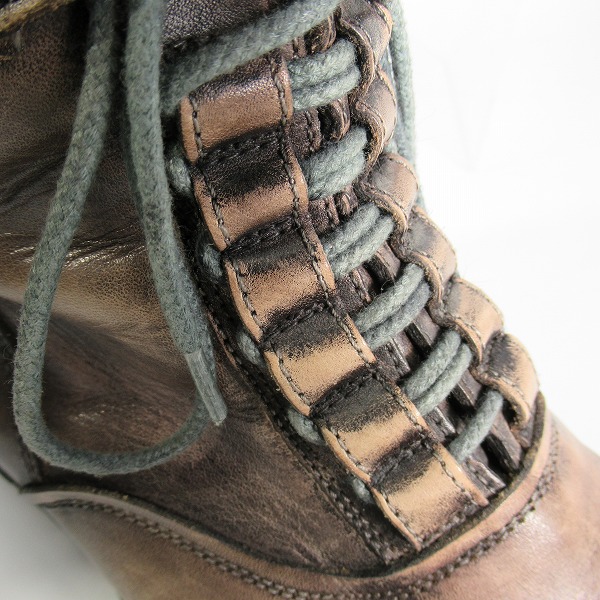 実際に弊社で買取させて頂いたalfredoBANNISTER/アルフレッドバニスター レースアップ/バックジップ ブーツ 5221005005/40の画像 9枚目