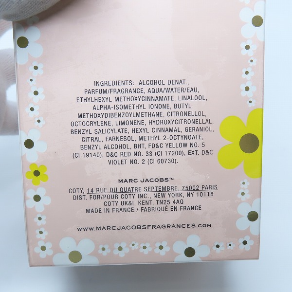 実際に弊社で買取させて頂いた【未開封】MARC JACOBS/マークジェイコブス DAISY/デイジー オーソー フレッシュ オーデトワレ 75ml 香水の画像 3枚目