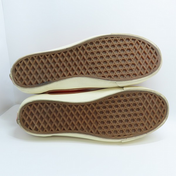 実際に弊社で買取させて頂いたVANS/バンズ オリジナルズ OFF THE WALL/オフ ザ ウォール ローカットスニーカー オレンジ T375/8の画像 2枚目