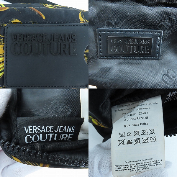 実際に弊社で買取させて頂いたVERSACE JEANS COUTURE/ヴェルサーチジーンズクチュール クロスボディバッグ 72YA4B9Oの画像 4枚目