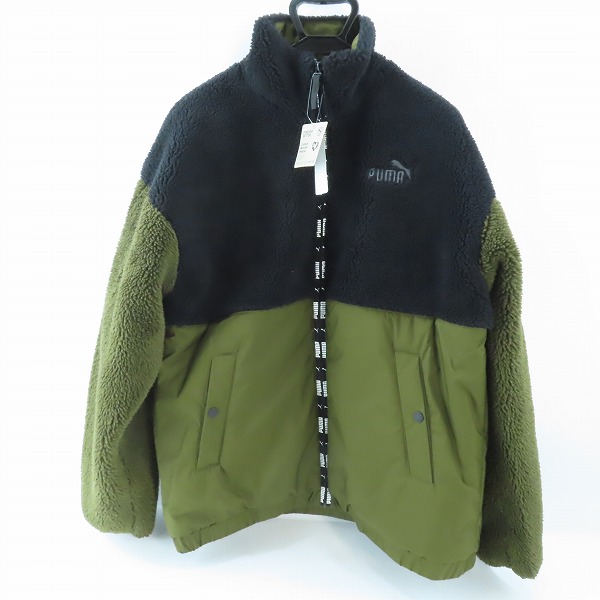 実際に弊社で買取させて頂いた【未使用】puma/プーマ シェルパ ハイブリッド ジャケット 672429-62 /オリーブ/XXL