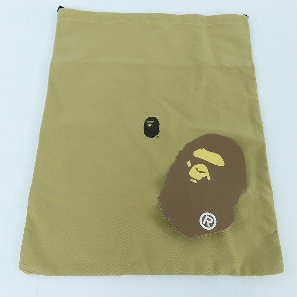 実際に弊社で買取させて頂いたA BATHING APE/アベイジングエイプ BAPE STA/ベイプスタ ローカットスニーカー OZXSHMX91309N/27.5の画像 9枚目