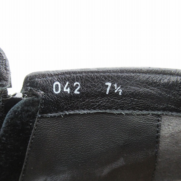 実際に弊社で買取させて頂いた【ジャンク】CoSTUME NATIONAL/コスチュームナショナル サイドジップ ショートブーツ 042/7.5の画像 5枚目