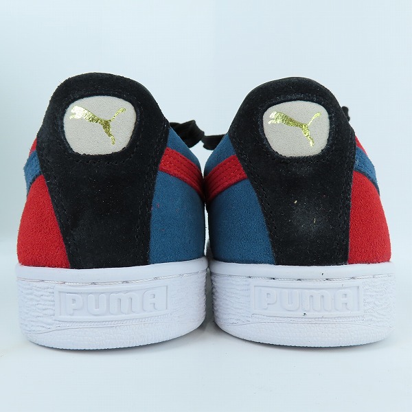 実際に弊社で買取させて頂いたPUMA/プーマ SUEDE CLASSIC XXI P BLACK-I BLUE-URBAN RED 374915-33/27.5の画像 1枚目