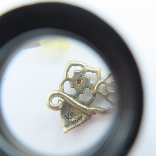 実際に弊社で買取させて頂いた【ギャラ付き】KONRON/コンロン アリスインワンダーランド ハートローズピアスw/レッドダイヤモンドの画像 5枚目