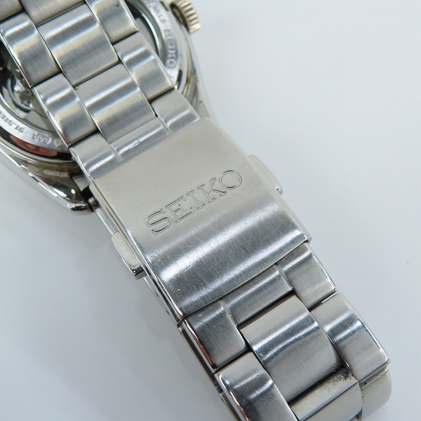 実際に弊社で買取させて頂いたSEIKO/セイコー MECHANICAL/メカニカル 自動巻き 白文字盤 腕時計/ウォッチ 6R15-00C1の画像 8枚目