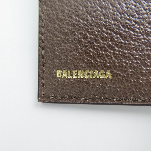 実際に弊社で買取させて頂いたBALENCIAGA×GUCCI/バレンシアガ×グッチ ハッカープロジェクト 総柄 二つ折り財布 ベージュ 680403の画像 5枚目