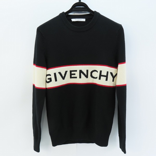 実際に弊社で買取させて頂いた【JPタグ】GIVENCHY/ジバンシィ バンドヘビーセーターフロントロゴニット BM900G400M/XS