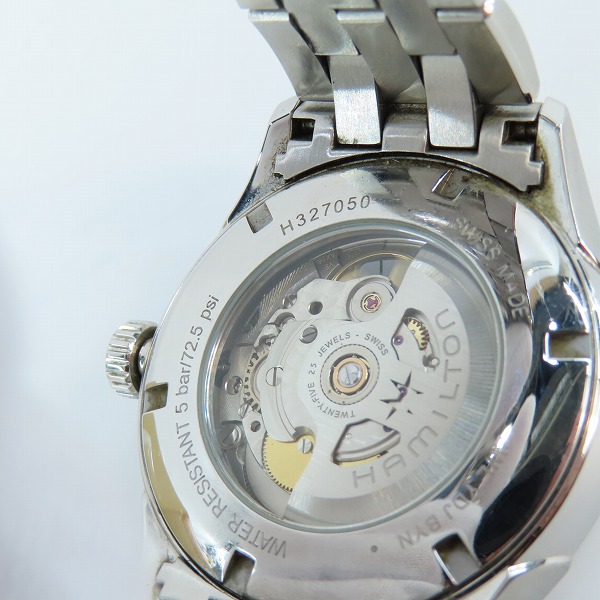 実際に弊社で買取させて頂いたHAMILTON/ハミルトン ジャズマスター ビューマチック オープンハート 自動巻き/裏スケ H327050の画像 4枚目