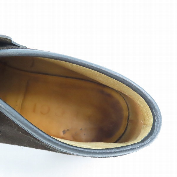 実際に弊社で買取させて頂いたGUCCI/グッチ ホースビット スウェードローファーシューズ 114 0067/42.5Eの画像 4枚目