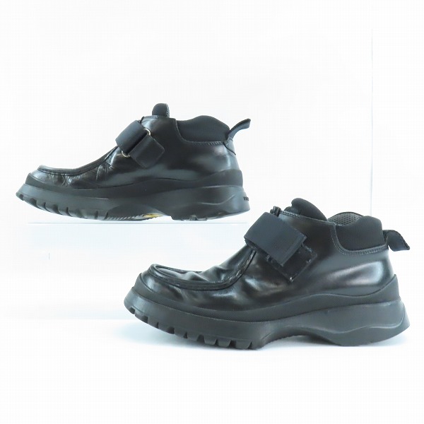 実際に弊社で買取させて頂いた【ジャンク】PRADA/プラダ 901 ベルクロ チロリアン シューズ/7.5の画像 3枚目