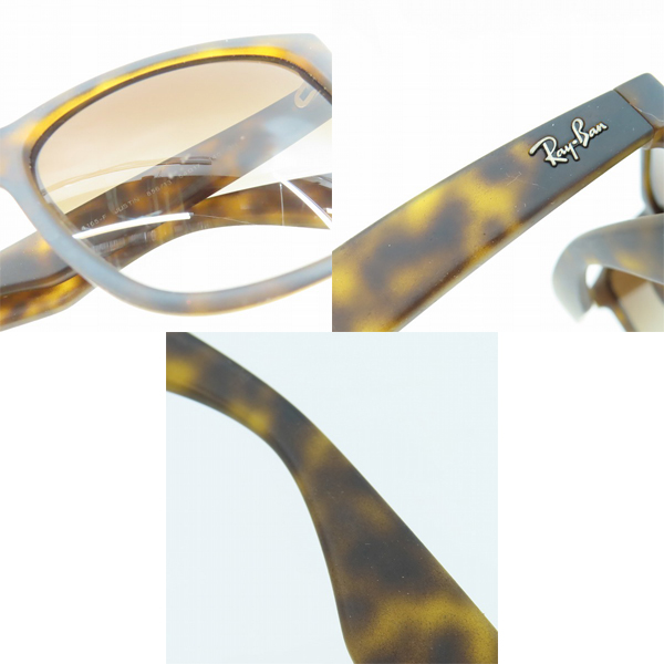 実際に弊社で買取させて頂いたRay-Ban/レイバン JUSTIN/ジャスティン デミ柄 アイウェア/サングラス RB4165-F 856-13の画像 7枚目