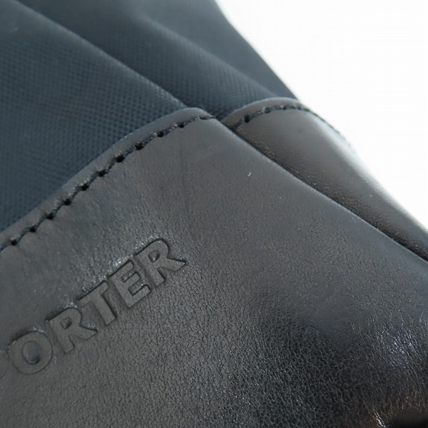 実際に弊社で買取させて頂いたPORTER/ポーター ナイロン レザー トートバッグ ブラック×イエローの画像 6枚目