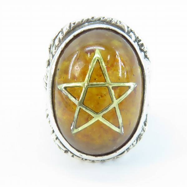 実際に弊社で買取させて頂いたALEX STREETER/アレックスストリーター エンジェルハートリング  アンバー 14号の画像 1枚目