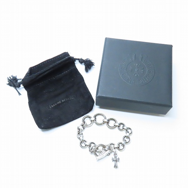 実際に弊社で買取させて頂いたCHROME HEARTS/クロムハーツ Oリングブレスレット ｗ/ベビーファットチャームの画像 8枚目
