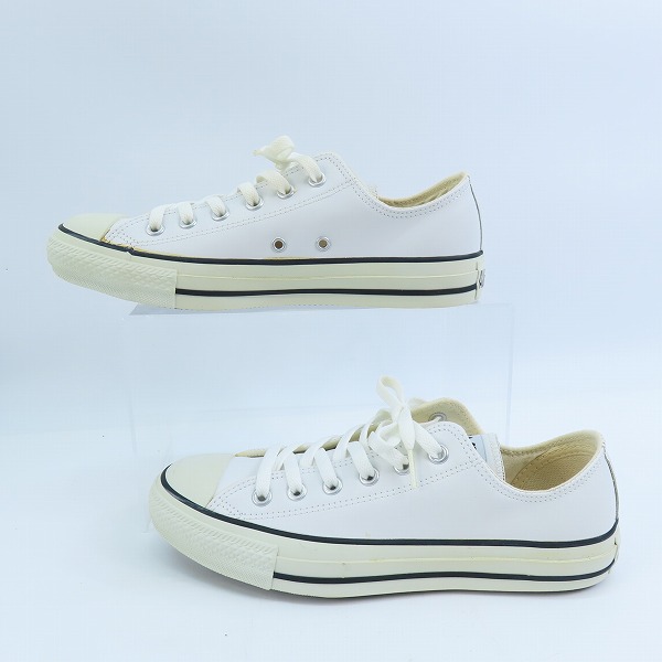 実際に弊社で買取させて頂いた(2)CONVERSE/コンバース LEATHER ALL STAR OX/レザー オールスター ホワイト 11552/26.0の画像 3枚目