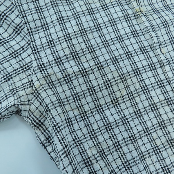 実際に弊社で買取させて頂いたBURBERRY GOLF/バーバリー ゴルフ チェック柄半袖シャツ Lの画像 6枚目