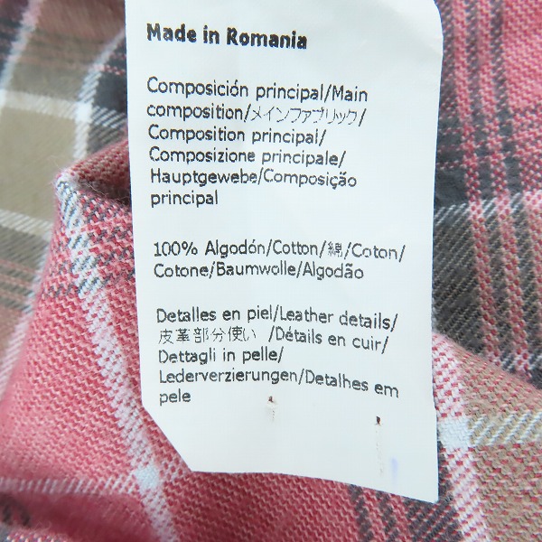 実際に弊社で買取させて頂いたLOEWE/ロエベ Loewe Oversized Patchwork Check Shirt/オーバーサイズシャツ H526Y05W67/39の画像 4枚目