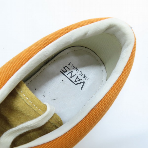 実際に弊社で買取させて頂いたVANS/バンズ オリジナルズ OFF THE WALL/オフ ザ ウォール ローカットスニーカー オレンジ×ベージュ T375/8の画像 4枚目