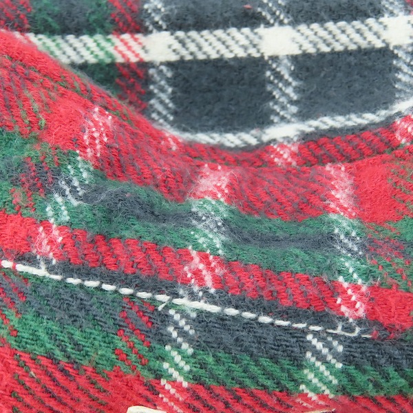 実際に弊社で買取させて頂いた【未使用】 SUGAR CANE/シュガーケーン TWILL CHECK WORK SHIRT/ツイルチェック ワークシャツ/ネルシャツ レッド SC28501/XLの画像 6枚目