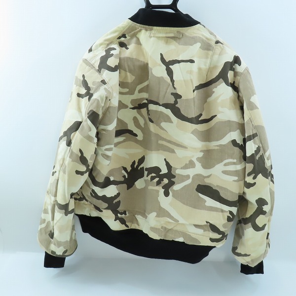 実際に弊社で買取させて頂いたN.HOOLYWOOD/エヌ ハリウッド×ALPHA INDUSTRIES/アルファ インダストリーズ 17AW MA-1 Reversible/TA1287-8001/40の画像 3枚目