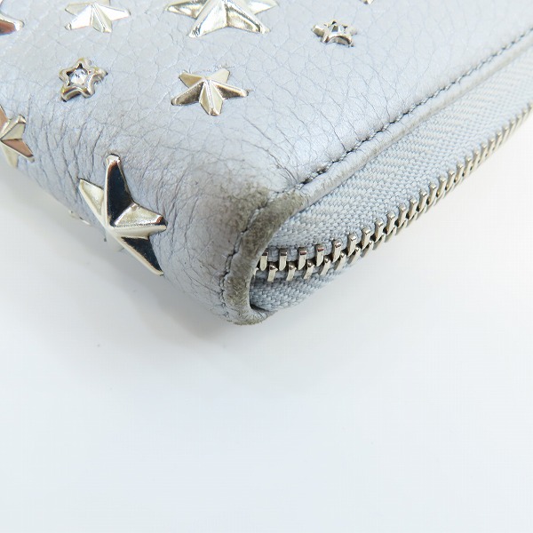 実際に弊社で買取させて頂いたJIMMY CHOO/ジミーチュウ ラウンドファスナー 長財布の画像 8枚目