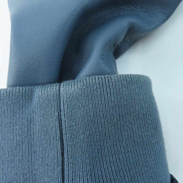 実際に弊社で買取させて頂いたdunhill london/ダンヒル ロンドン ラムレザー ジップアップブルゾン RN149617/CA5283/XLの画像 9枚目