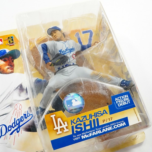 実際に弊社で買取させて頂いた【未開封】McFARLANE/マクファーレン ロサンゼルス・ドジャース #17 KAZUHISA ISHII/石井一久 フィギュアの画像 3枚目