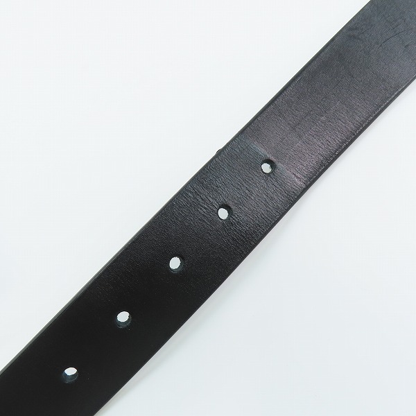 実際に弊社で買取させて頂いたHUGO BOSS/ヒューゴボス Giove-L_Sz35 レタリングロゴループ レザー ベルト 50470652/90-34の画像 8枚目