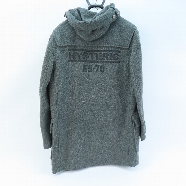 実際に弊社で買取させて頂いたHYSTERIC GLAMOUR/ヒステリックグラマー ウール混 ダッフルコート 2AC-8030 /Fの画像 1枚目