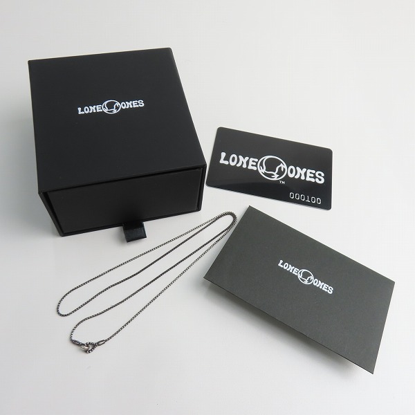 実際に弊社で買取させて頂いた【ギャラ付き】LONE ONES/ロンワンズ メイティングフライトフック ボックスチェーン ネックレス MFNH-0002XSの画像 6枚目