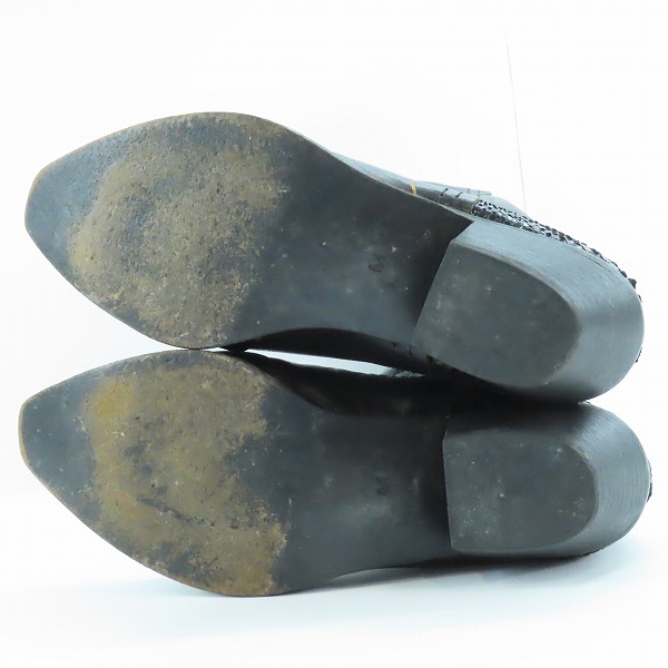 実際に弊社で買取させて頂いたJUNYA WATANABE COMME des GARCONS/ジュンヤワタナベ コムデギャルソン レザー ロングブーツ/Mの画像 2枚目