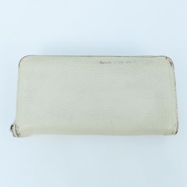 実際に弊社で買取させて頂いたCHROME HEARTS/クロムハーツ REC F 3PTCH/REC-F ZIP 3セメタリークロスパッチ ウォレット  ホワイトの画像 1枚目