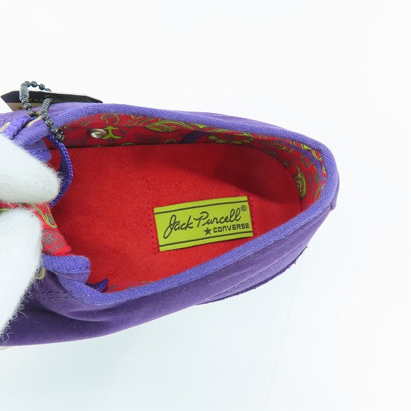 実際に弊社で買取させて頂いたCONVERSE/コンバース JACK PURCELL VELVET OX/ジャックパーセル ベルベット 1T491/27の画像 4枚目