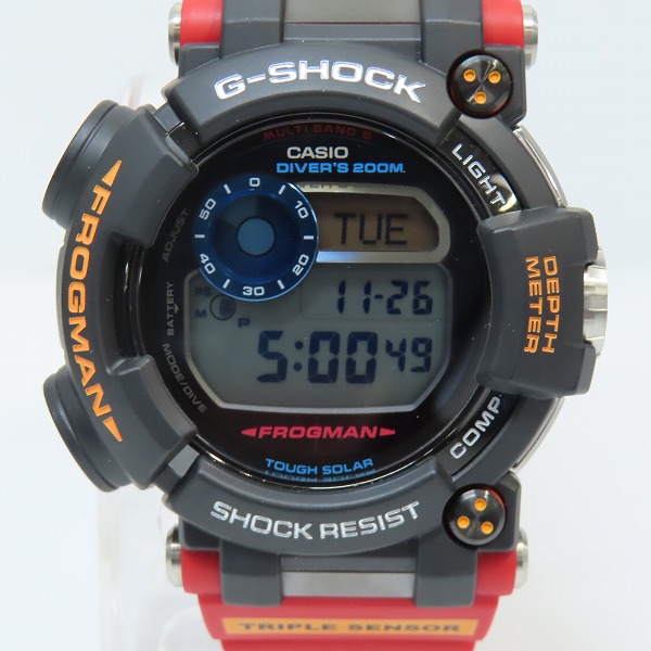 実際に弊社で買取させて頂いたG-SHOCK/Gショック FROGMAN/フロッグマン 南極調査ROVコラボ GWF-D1000ARR-1JRの画像 1枚目