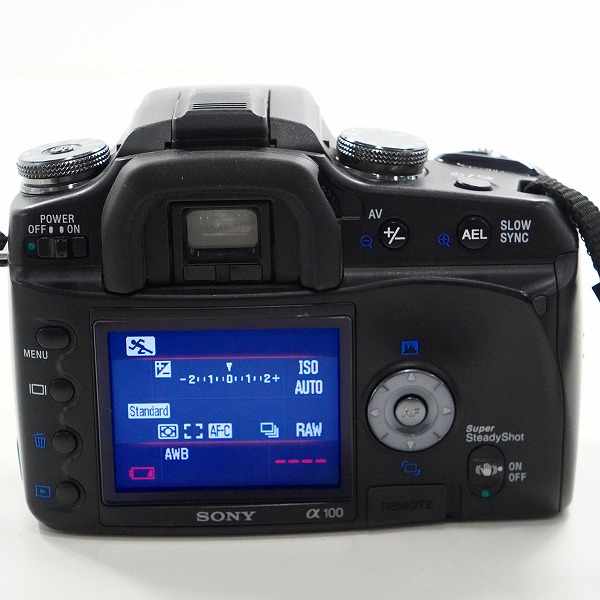 実際に弊社で買取させて頂いたSONY/ソニー DSLR-A100 α デジタル一眼レフカメラ ボディ 簡易動作確認済みの画像 4枚目