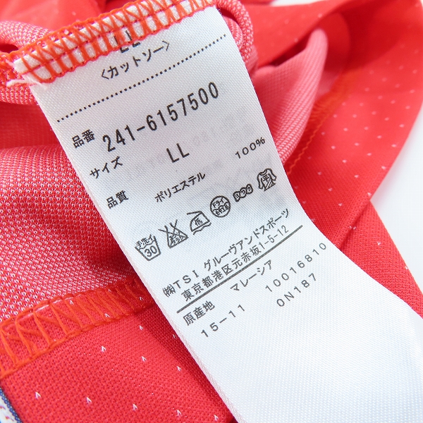 実際に弊社で買取させて頂いたCallaway/キャロウェイ ゴルフ ドット柄 ポロシャツ /LL の画像 3枚目