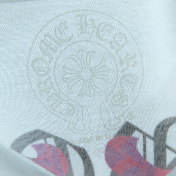 実際に弊社で買取させて頂いた【JPタグ】CHROME HEARTS/クロムハーツ ダガーアイ チャート 半袖Tシャツ XLの画像 2枚目
