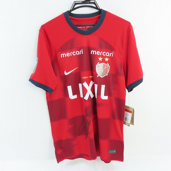 実際に弊社で買取させて頂いた【未使用】NIKE/ナイキ 鹿島アントラーズ レプリカユニフォーム Jリーグクラブチャンピオンシップ当選証明書付 FN8544-687/L