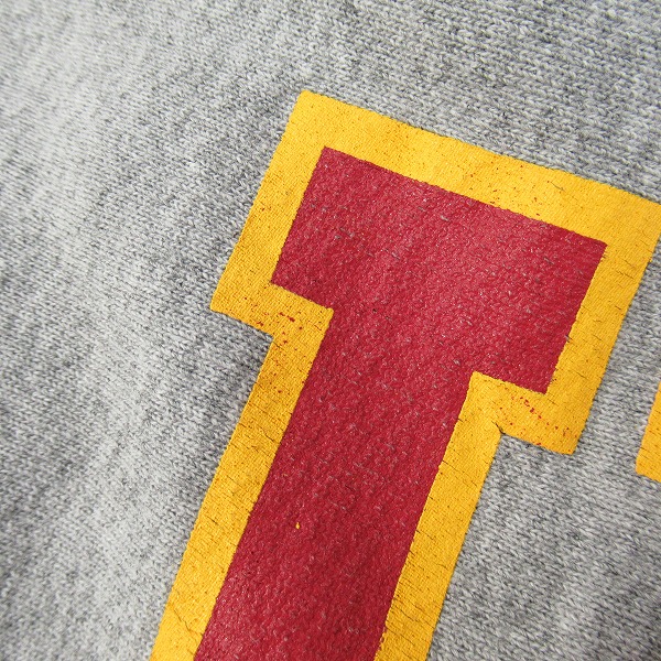 実際に弊社で買取させて頂いたChampion/チャンピオン USC REVERSE WEAVE sweat parka リバースウィーブ スウェット パーカー 赤単タグ 復刻 グレー Mの画像 5枚目