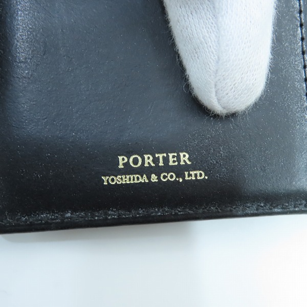 実際に弊社で買取させて頂いたPORTER/ポーター レザー 折りたたみ 財布 185-02258の画像 4枚目