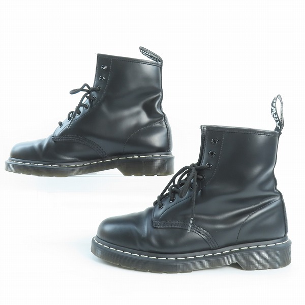実際に弊社で買取させて頂いたDr.Martens/ドクターマーチン 24758 ホワイトステッチ 8ホール ブーツ スムースレザー/UK9の画像 3枚目