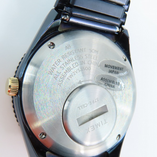 実際に弊社で買取させて頂いたTIMEX/タイメックス Q TIMEX クオーツ ステンレススチール TW2V53500【動作未確認】の画像 3枚目