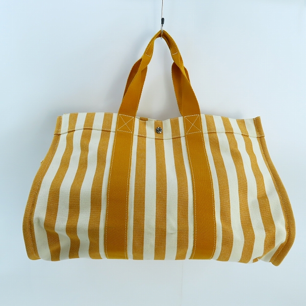 実際に弊社で買取させて頂いたHERMES/エルメス カンヌGM キャンバス ボストンバッグ