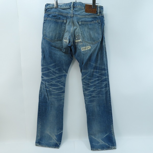 実際に弊社で買取させて頂いたHYSTERIC GLAMOUR/ヒステリックグラマー リペア加工 スタッズ付デニムパンツ 0211AP08 /32の画像 1枚目