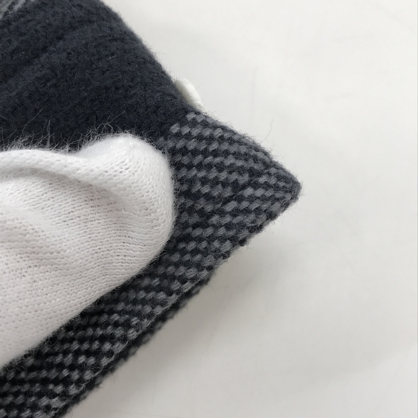 実際に弊社で買取させて頂いたBEAMS/ビームス フード チェック ネルシャツ 11-11-1035-457/Lの画像 5枚目